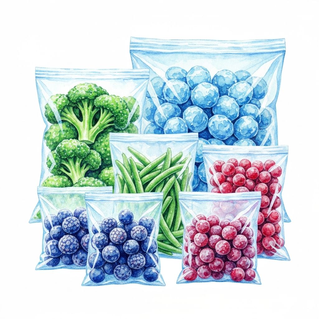 Ilustración de Productos Congelados